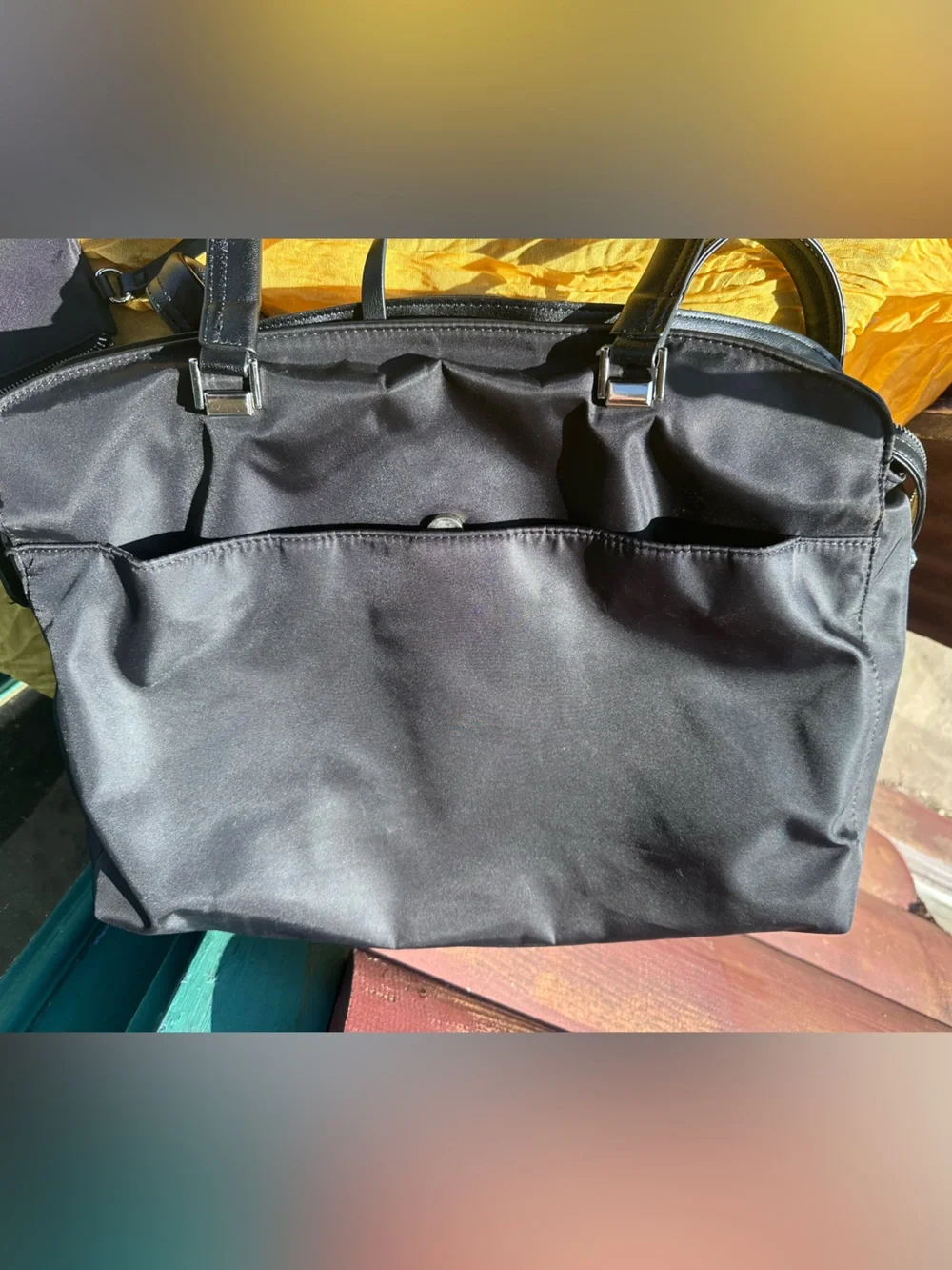 Steve Madden Black Men's Messenger Tote Bag